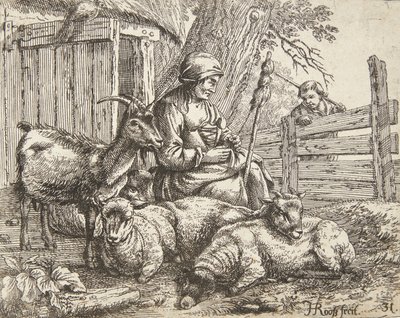 Kołowrotek autorstwa Johann Heinrich Roos