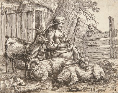 Kołowrotek autorstwa Johann Heinrich Roos
