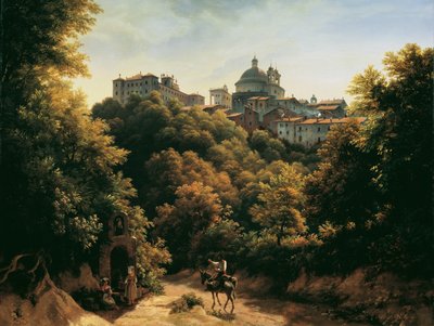 Widok Ariccia autorstwa Johann Heinrich Schilbach