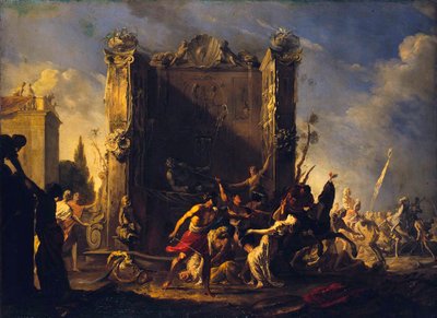 Gwałt Sabinek, 1630-1640. autorstwa Johann Heinrich Schoenfeld