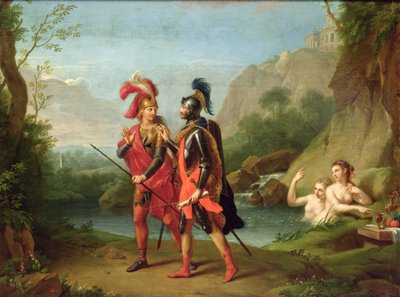 Carlo i Ubaldo nad Wodnymi Nimfami, 1782 autorstwa Johann Heinrich Tischbein