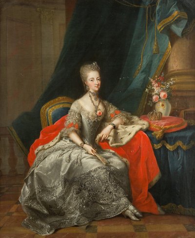 Margrabina Filipin Brandenburg-Schwedt 1745-1800, Landgravine Hesji-Kassel, 1774. autorstwa Johann Heinrich Tischbein