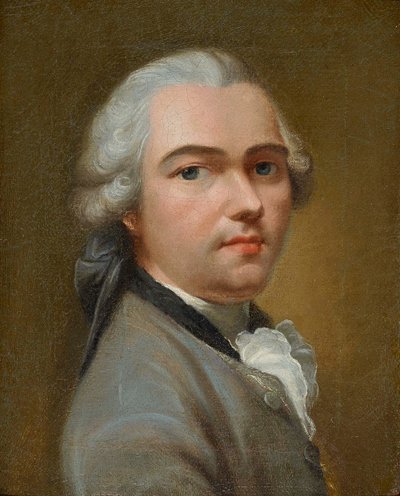 Autoportret, połowa XVIII wieku.. autorstwa Johann Heinrich Tischbein