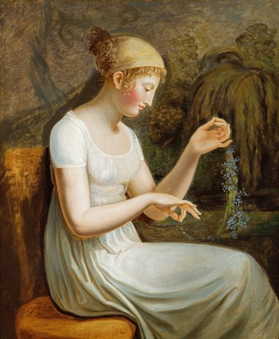 Mergina su gėlėmis poli autorstwa Johann Heinrich Wilhelm Tischbein