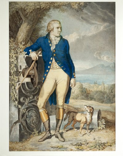 Portret Johanna Wolfganga von Goethego na wsi (akwarela na papierze) autorstwa Johann Heinrich Wilhelm Tischbein