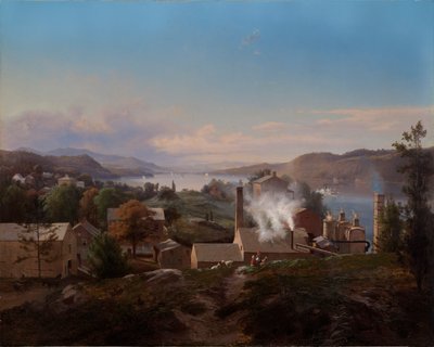 Huta żelaza w Poughkeepsie (Bech autorstwa Johann Herman Carmiencke