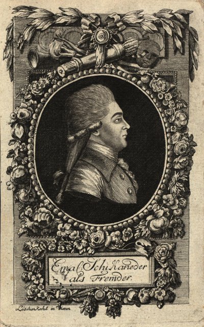 Portret Emanuela Schikanedera 1751-1812, 1788. autorstwa Johann Hieronymus Loeschenkohl