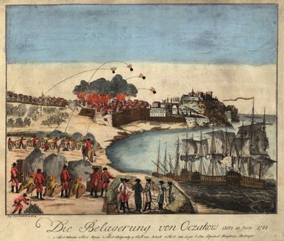Oblężenie twierdzy Ochakov w grudniu 1788, 1788. autorstwa Johann Hieronymus Loeschenkohl