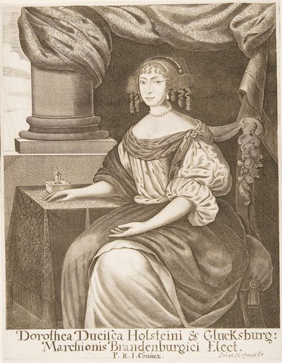 Johann Hoffmann - Dorothea z Holstein-Glücksburg, margrabina Brandenburgii autorstwa Johann Hoffmann