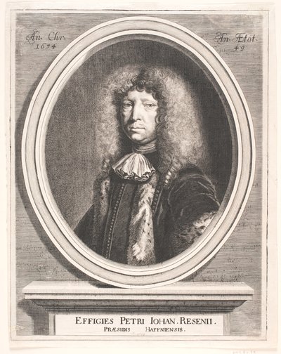 Peder Hansen Resen autorstwa Johann Husman