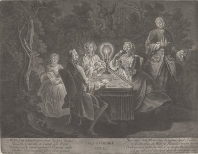 Gra Lombre autorstwa Johann Jacobus Haid