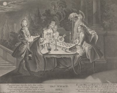 Gra w szachy autorstwa Johann Jacobus Haid