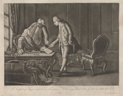 Syn marnotrawny domagający się legitymacji autorstwa Johann Jacobus Haid