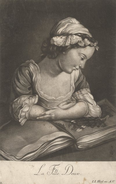 Słodka dziewczyna autorstwa Johann Jacobus Haid