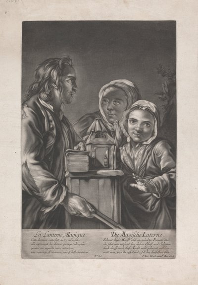 Magiczna latarnia autorstwa Johann Jacobus Haid