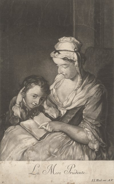 Ostrożna matka autorstwa Johann Jacobus Haid