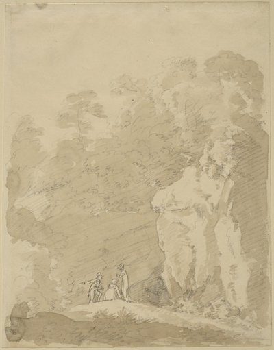 pan i dwie panie autorstwa Johann Jakob Dorner der Jüngere
