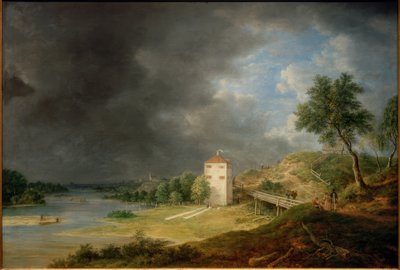 Krajobraz Izary w Brunnhaus Brunnthal autorstwa Johann Jakob Dorner der Jüngere