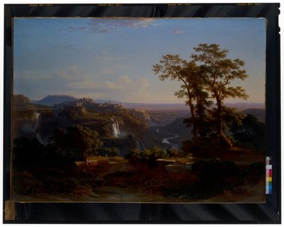 Widok Tivoli Z Wodospadami Aniene autorstwa Johann Jakob Frey