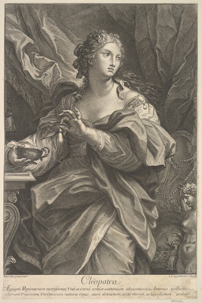 Kleopatra, 1720. autorstwa Johann Jakob Frey the Elder