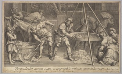 Pszenica i plewy, 1728. autorstwa Johann Jakob Frey the Elder