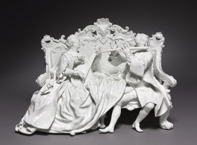 Grupa krynoliny: muzycy, fabryka porcelany w Miśni, Niemcy, ok. 1737 r. autorstwa Johann Joachim Kändler