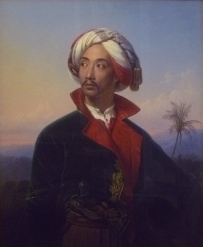 Portret księcia Radena Saleha Syarifa Bustamana (1811-1880) autorstwa Johann Karl Bähr