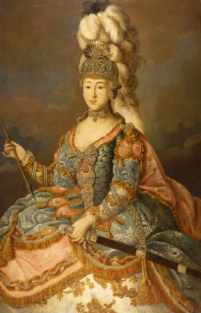 Portret hrabiny Anny Pietrownej Szeremietiewej 1744-1768, 1769. autorstwa Johann Ligotsky