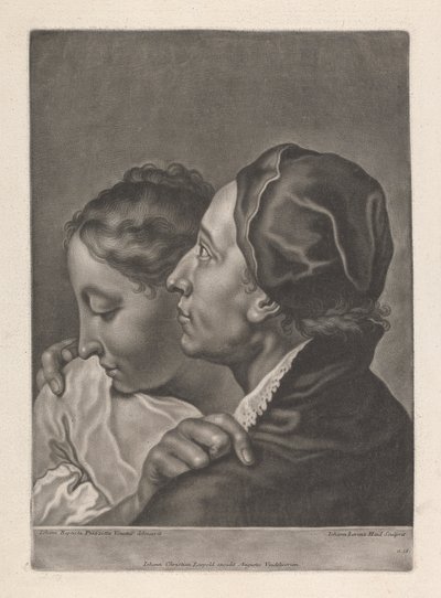 Portret mężczyzny i kobiety autorstwa Johann Lorenz Haid