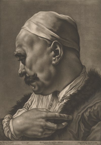 Portret mężczyzny w czapce autorstwa Johann Lorenz Haid