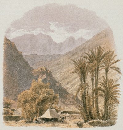 Synaj. Akwaforta Bernatza et al - Steinkopk J.F. Redaktor autorstwa Johann Martin Bernatz