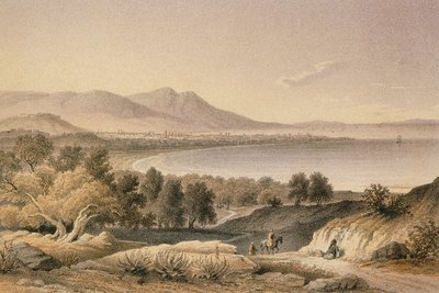 Smyrna. Akwaforta Bernatza et alii - Steinkopk J.F. Redaktor autorstwa Johann Martin Bernatz