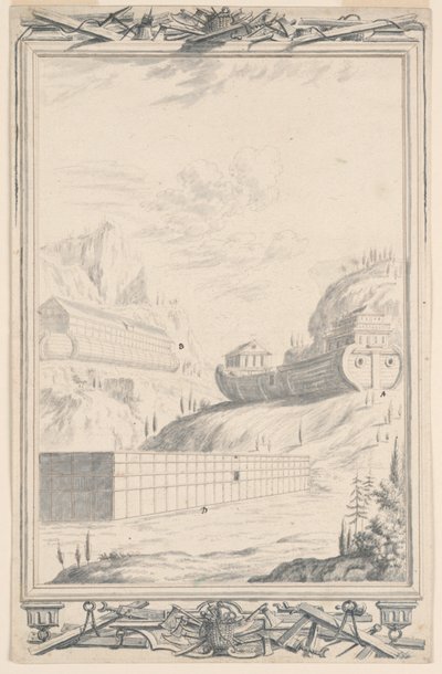 Studium do Arki Noego, płyta 40, Physica Sacra autorstwa Johann Melchior Füssli