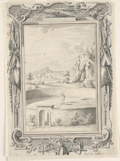 Studium dla runa Gideona, płyta 375, Physica Sacra autorstwa Johann Melchior Füssli