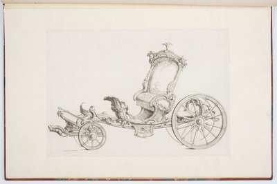 Projekt dla kabrioletu autorstwa Johann Michael Hoppenhaupt II