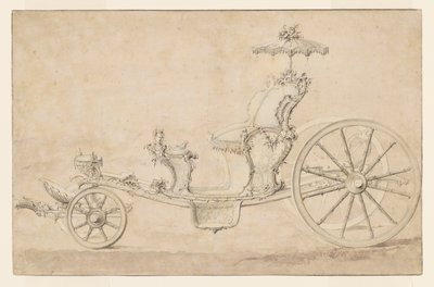 Projekt dla kabrioletu autorstwa Johann Michael Hoppenhaupt II