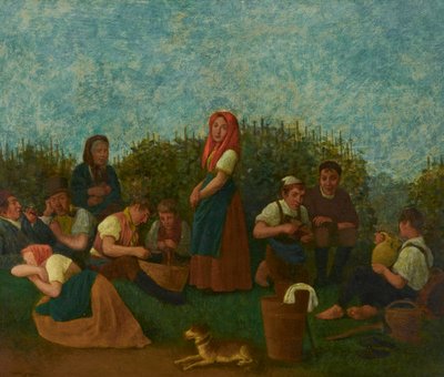 Odpoczynek w winnicy (rodzina Schreiber) autorstwa Johann Michael Neder