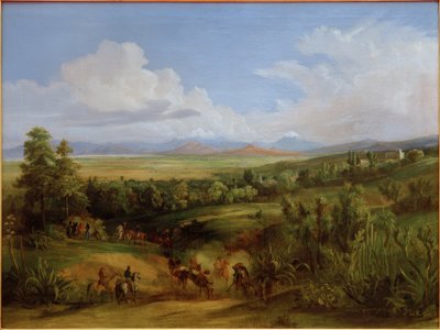 Galapa, Pico de Orizaba i Cofre de Perote autorstwa Johann Moritz Rugendas