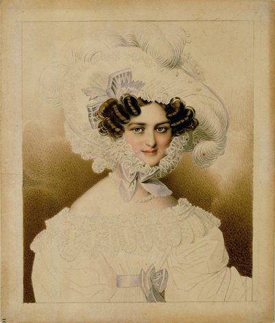 Cesarzowa Karolina Augusta, czwarta żona cesarza Franciszka I ... (akwarela i ołówek) autorstwa Johann Nepomuk Ender