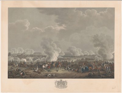 Bitwa pod Waterloo, 1815 Dwanaście tablic przedstawiających przybycie i inaugurację Wilhelma I w Brukseli oraz bitwy pod Quatre-Bras i Waterloo w 1815 roku (tytuł serii) autorstwa Johann Nepomuk Gibèle