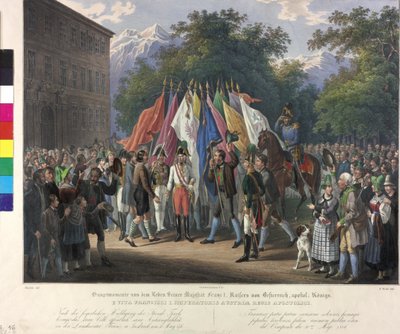 Hołd dziedziczny w Tyrolu 1816 r. autorstwa Johann Nepomuk Hoechle