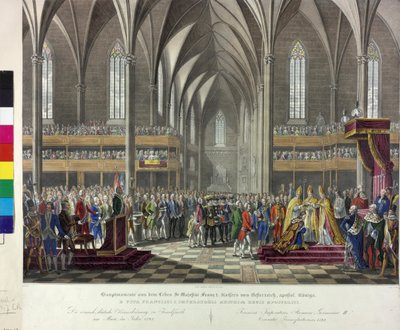 Koronacja cesarska 1792 r. autorstwa Johann Nepomuk Hoechle