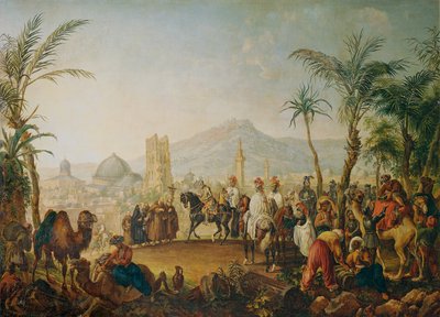 Krzyżowcy (Godfrey z Bouillon) autorstwa Johann Nepomuk Höchle