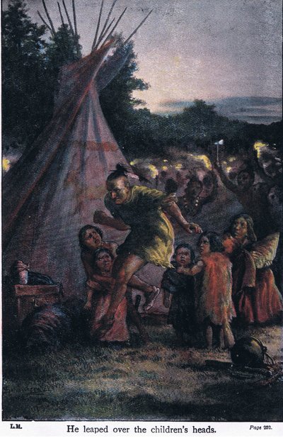 Przeskoczył nad głowami dzieci, 1910 autorstwa Johann Nepomuk Schonberg