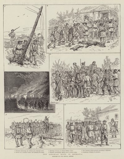 Zamieszki rolne w Rumunii autorstwa Johann Nepomuk Schonberg