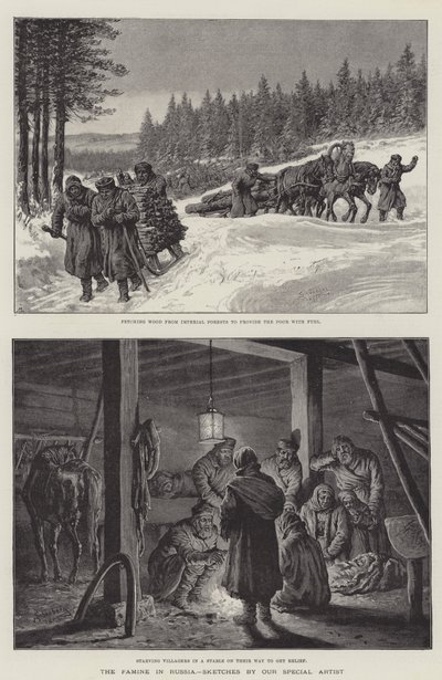 Głód w Rosji autorstwa Johann Nepomuk Schonberg