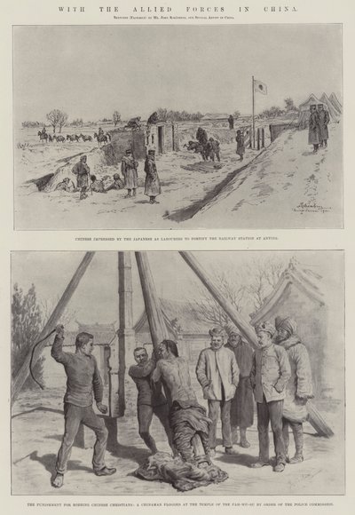 Z siłami sojuszniczymi w Chinach autorstwa Johann Nepomuk Schonberg