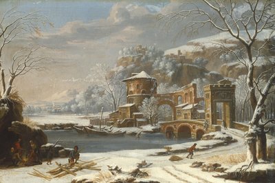 Pejzaż zimowy, 1674 autorstwa Johann Oswald Harms