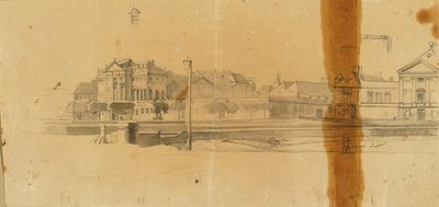 Ansicht o pałacach Trautson autorstwa Johann Peter Krafft