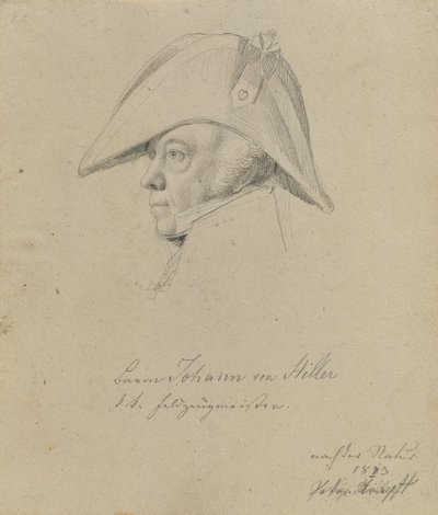 Baron Johann von Hiller autorstwa Johann Peter Krafft